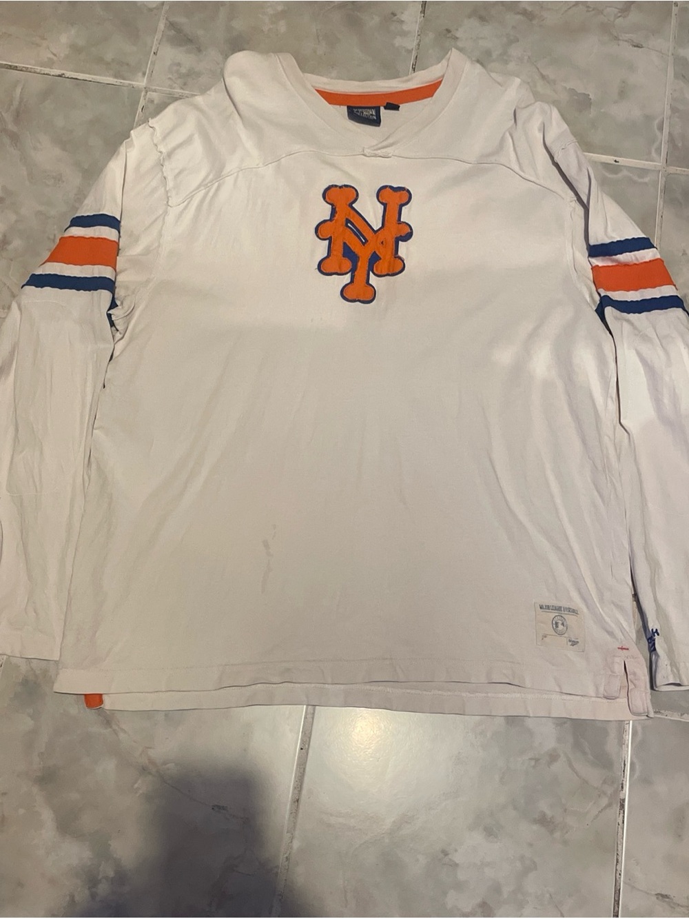 Vintage Reebok Cooperstown Collection New York Mets MLB Long Sleeve SZ XL